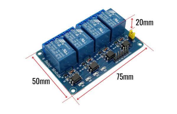 Module 4 Relay 12VDC (Kích mức thấp)