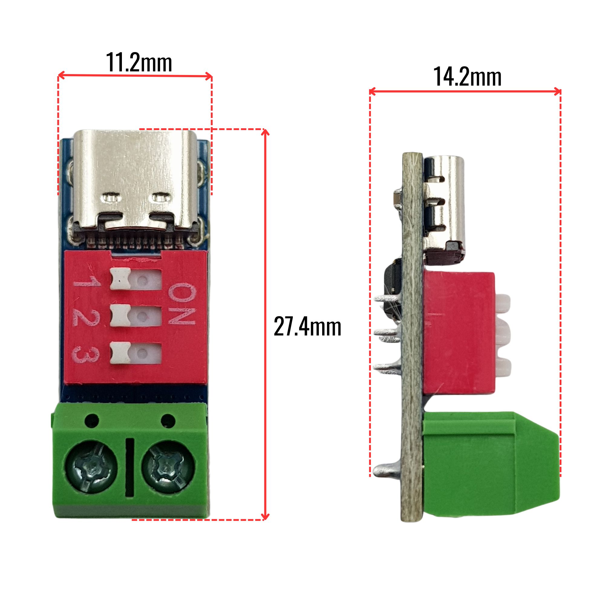 Mạch kích hoạt sạc nhanh PD/QC lấy nguồn ra 5V/9V/12V/15V/20V