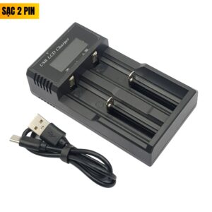 Bộ sạc đa năng cho pin NiMH NiCd 1.2V / Li-ion 3.7V có màn hình hiển thị
