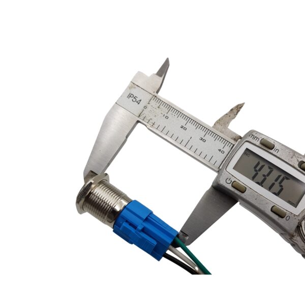 Nút nhấn giữ kim loại mặt phẳng 16mm 220V