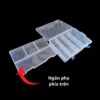Hộp nhựa đựng linh kiện nhiều ngăn 230x160x57 mm