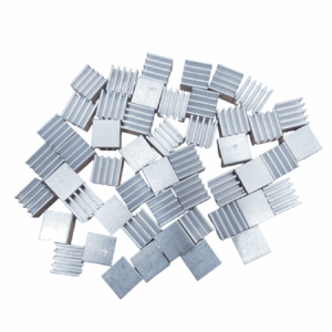 Combo 50 nhôm tản nhiệt mini 8.8 x 8.8 x 5mm màu bạc