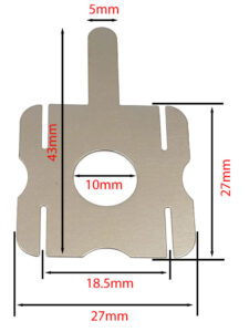 Kẽm hàn cell khối 4 pin 18650